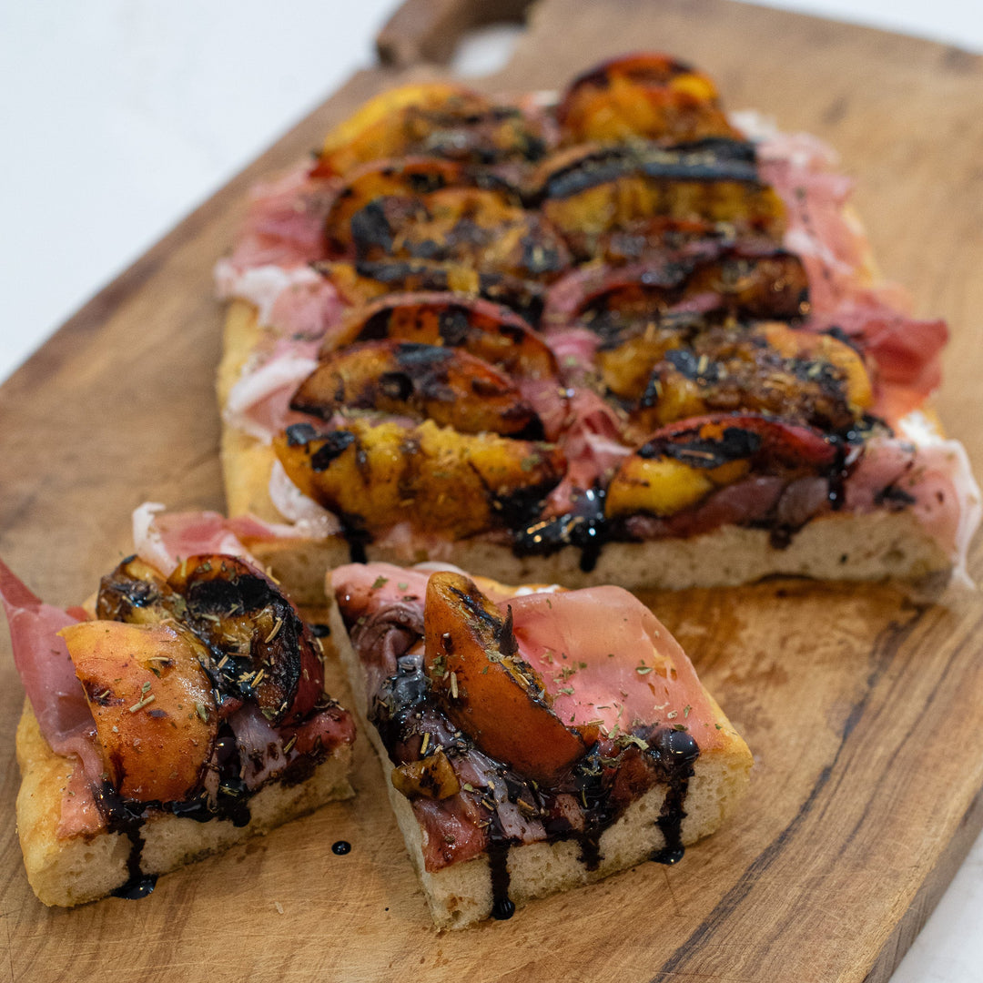 Stella's Summer Peach Focaccia