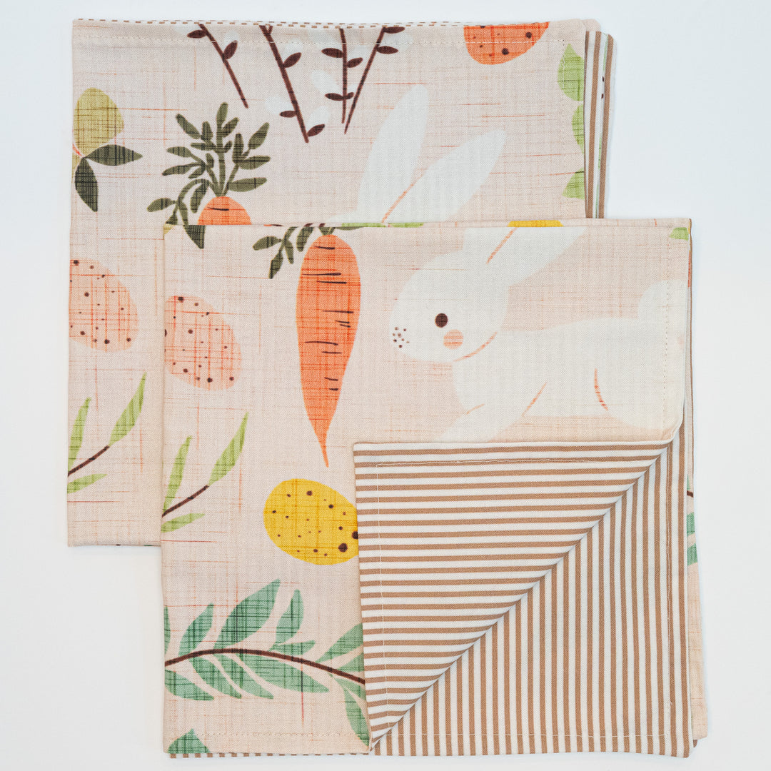 Easter Bunny &amp; Spring Flowers Napkins/Liners