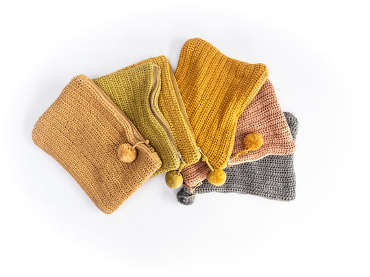 Handmade Cotton Crocheted Pouch