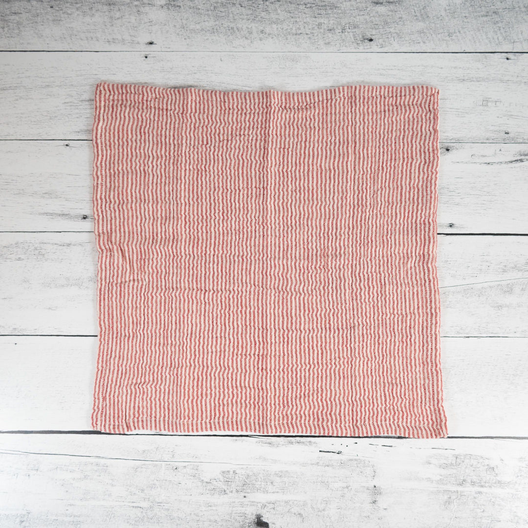 Red Striped Cotton Napkins