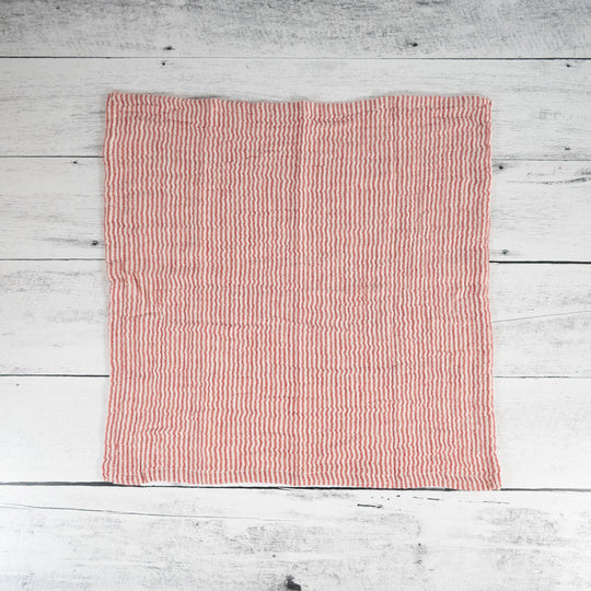 Red Striped Cotton Napkins