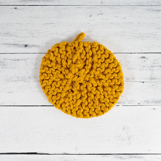 Round Cotton Crocheted Pot Holder
