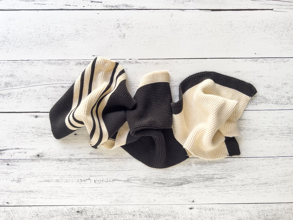 Cotton Knit Striped Dish Cloths
