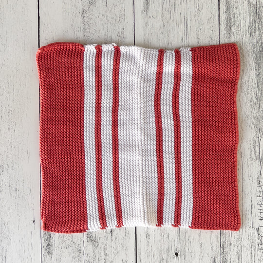 Cotton Knit Striped Dish Cloths