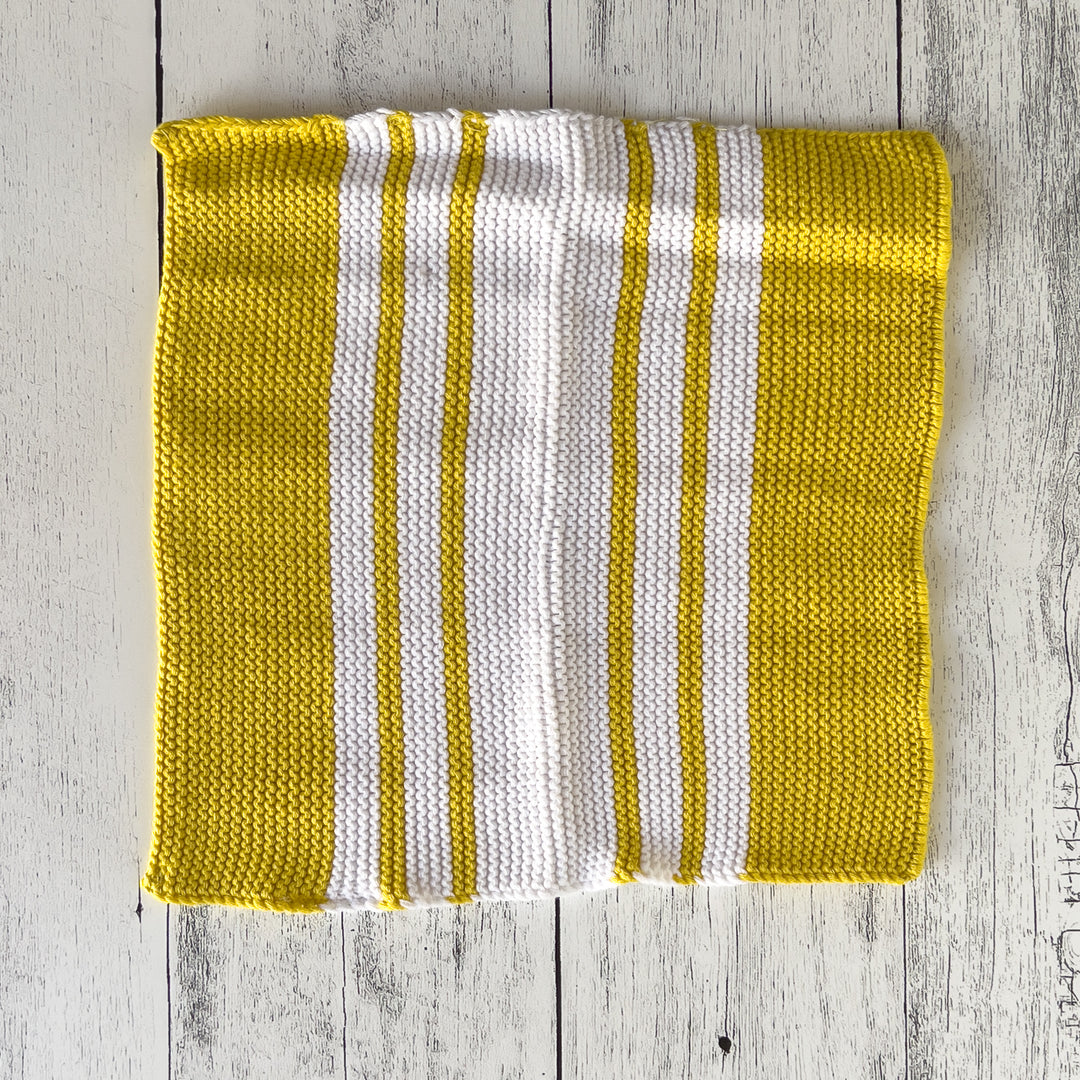 Cotton Knit Striped Dish Cloths